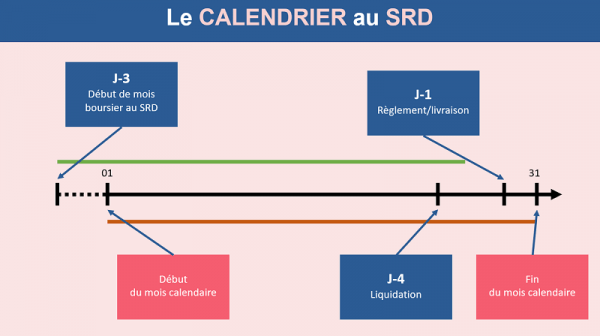 Le calendrier du SRD