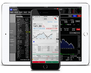 Vue de la plateforme de trading mobile Flattrader FxFlat
