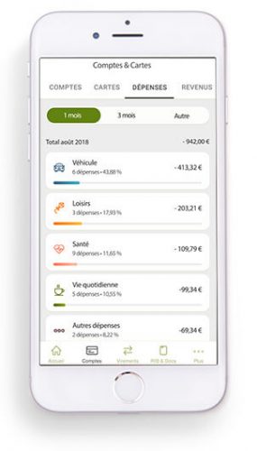 Visuel de l'application mobile Monabanq