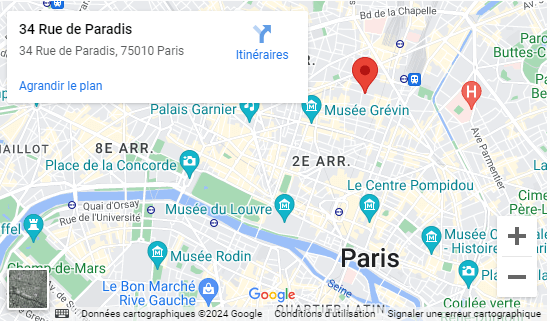 [Carte] Emplacement du siège social de Lendopolis à Paris