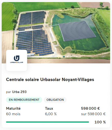 Projet de centrale solaire Urbasolar sur Lendopolis