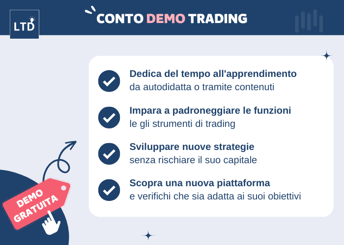 [infografica] 5 modi migliori per aprire un conto di trading demo