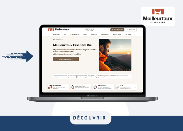 Visuel du site web Meilleurtaux Placement