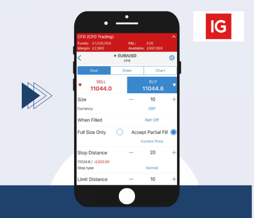Visuel de la plateforme mobile IG